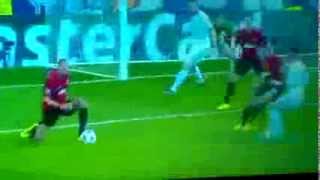 Fabio Coentrao Amazing Missed Real Madrid 0-0 Manchester United 13--2--2013