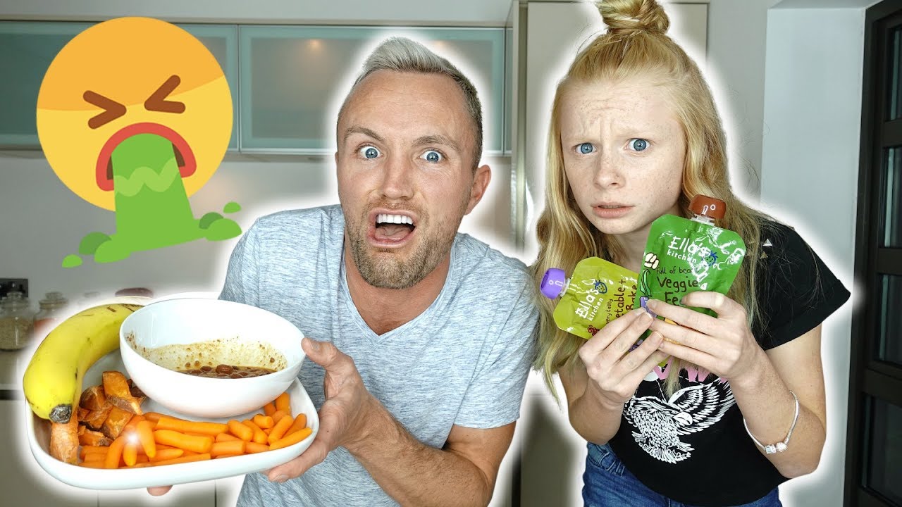 BABY FOOD vs ADULT FOOD CHALLENGE! | Family Fizz - YouTube