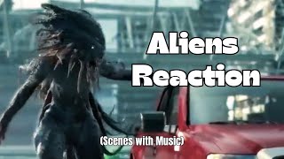Scenes with Music: Aliens Reaction #sceneswithmusic #filmclips #scifi #aliensreaction
