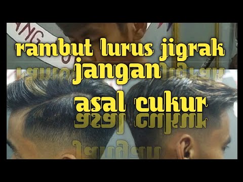  Rambut  lurus  jigrak jangan asal cukur salah dikit bisa  