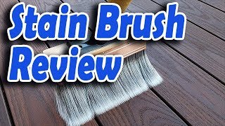 Deck Stain Brush Applicator - Rapid Stain by Perdura - Fence Floor Tool - 5  Inch Paint Brush - Stain Seal and Paint Fast - Water and Oil Based