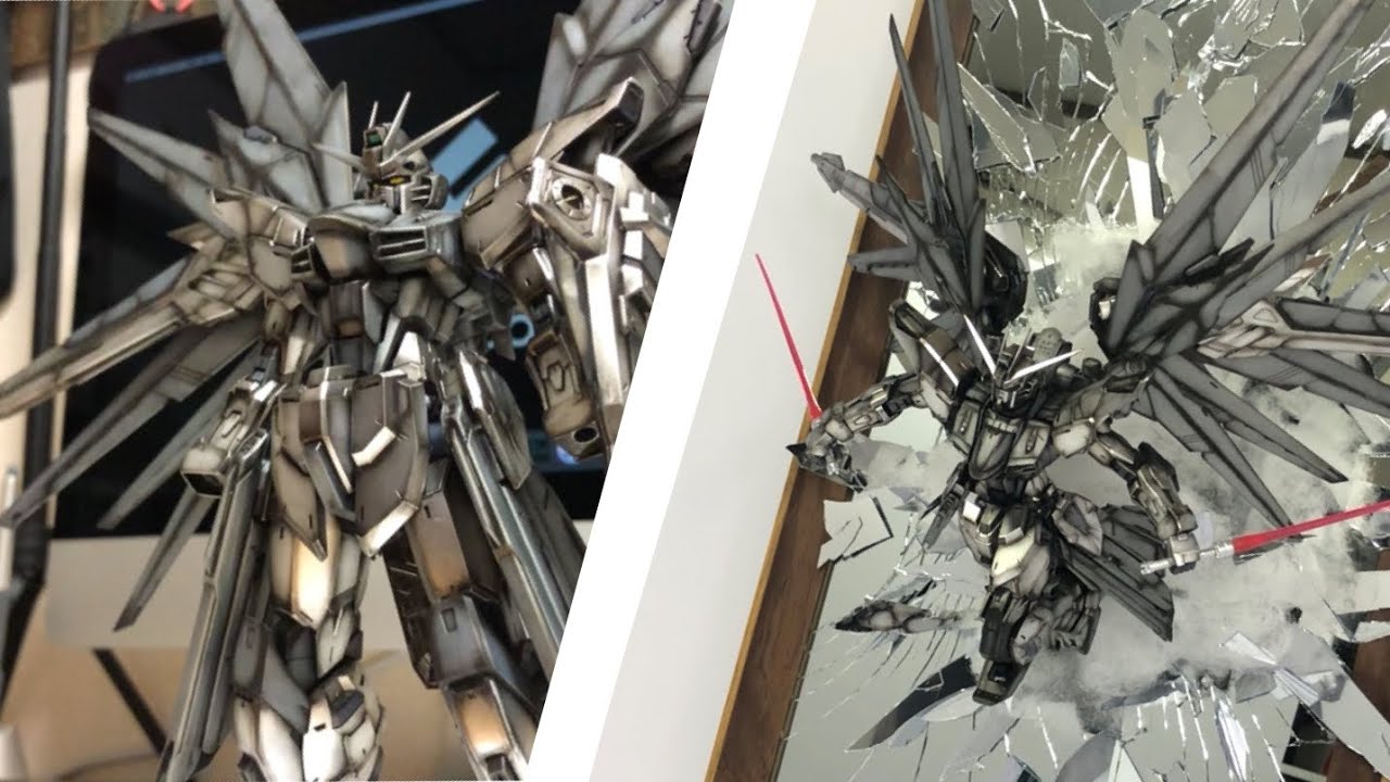 Gunpla Art] Freedom Gundam from the mirror world! - YouTube