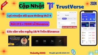 TVS. Cập nhật mới. Rút 27$ về trong 1 phút. #kiemtienonline #lamnhiemvukiemtien #coin #apmoi