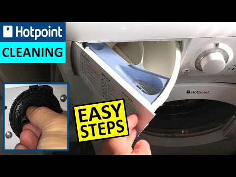 Så här rengör du Hotpoint Vattentank Tvättmaskin Pump Filter och Dispensing Lådan