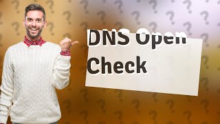 How do I know if my DNS is open?