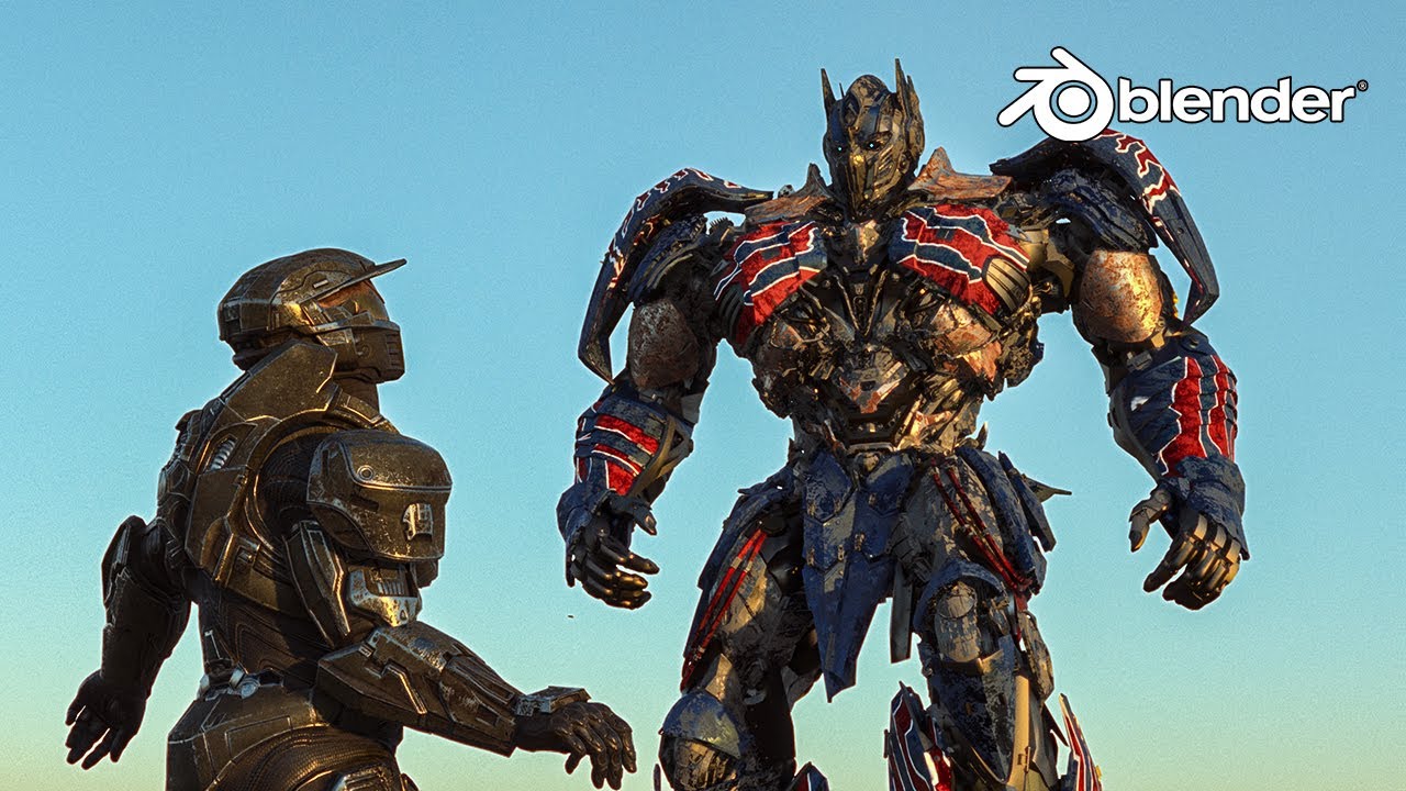 Halo vs Transforms | Fan Made Blender Animation