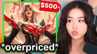 Pokimane Reacts To Faker's $500 Skin