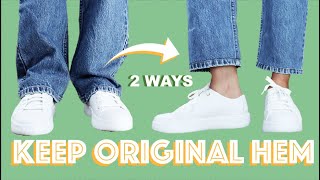 How to Hem Jeans with the Original Hem  Euro Hem Tutorial | LYDIA NAOMI