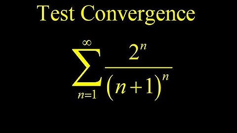 Why to choose the nth root test for the series 2^n/(n+1)^n.