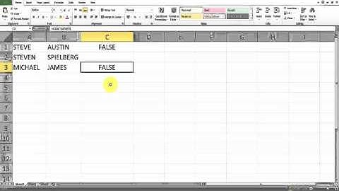 Excel Formulas and Functions : How to compare two Strings?