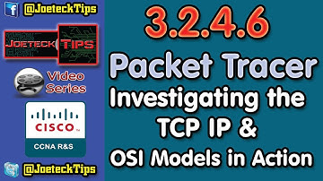 CCNA RS1 3.2.4.6  Investigating the TCP IP and OSI Models in Action - (Talking in English) - Verbose
