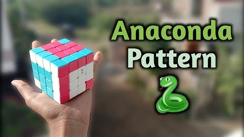 How To Make Anaconda Pattern In 4x4 Rubik