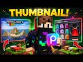 How To Make Pro Minecraft Thumbnail On Mobile 🔥#mincraft 