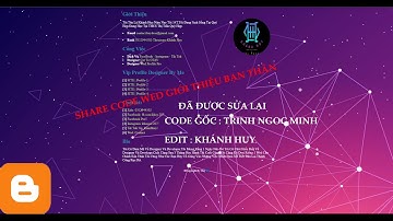 Share Code Wed Giới Thiệu Bản Thân Được Chỉnh Lại | Khánh Huy |