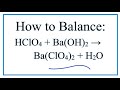 Balancing Chemical Reactions and Atoms