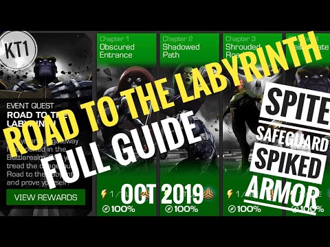 Road To The Labyrinth Full Guide! October 2019. Spite,Safeguard And Spiked Armor Counters + More!