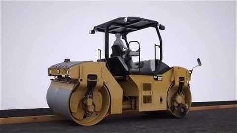 Hitch Oscillaton on Cat® Tandem Vibratory Rollers Animation