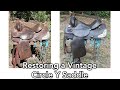 How to clean and restore a vintage Circle Y Western Equitation saddle