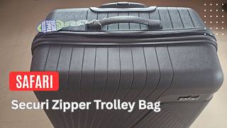 SAFARI SECURI ZIPPER Trolley Bag | ZIONCM3P4WDGY Travel Bag | SAFARI ZION CM 75  Hardshell suitcases
