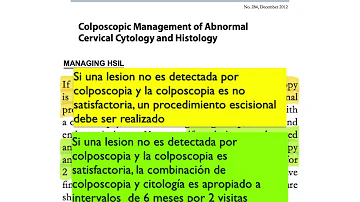 ¿Qué significa que la colposcopia sea negativa?