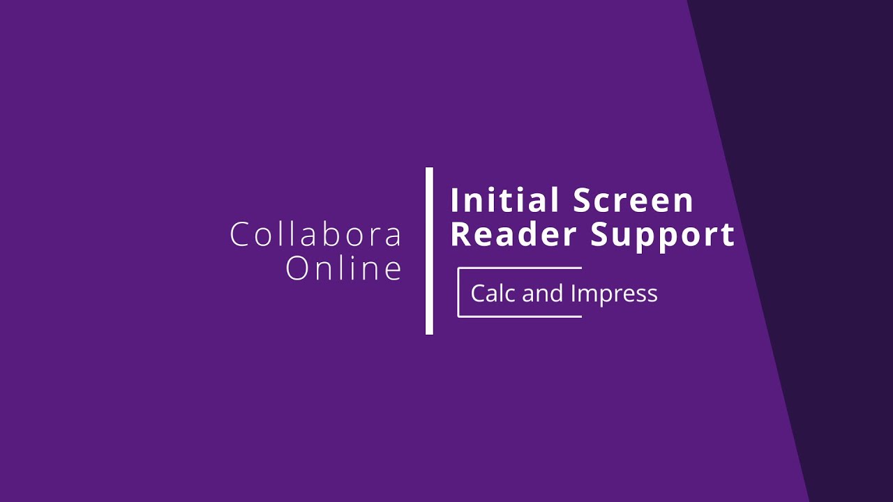Initial Screen Reader Support for Calc and Impress - YouTube