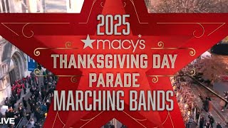 Marching Bands in the 99th Macy's Thanksgiving Day Parade 2025