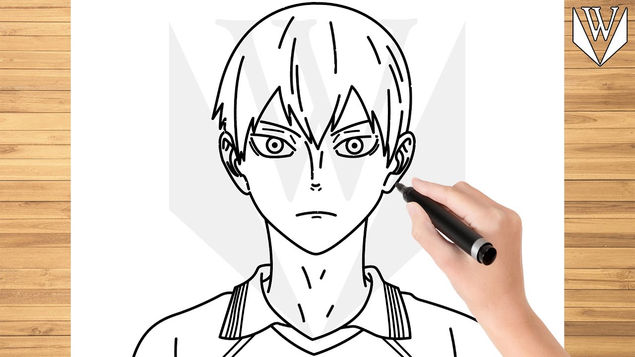 Como desenhar Tobio Kageyama  Haikyū!! ハイキュー!! 