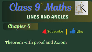 Class 9 Maths | Theorem and Axiom  | Lines and Angles  | Chapter 6 | NCERT