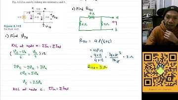 Problem 4.45 Fundamental of Electric Circuits (Alexander/Sadiku) 5th Ed - Thevenin Equivalent