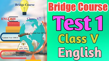 Bridge course Class 5th test 1 Bridge course Class 5th test 1 marathi medium