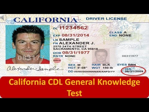 Video: Cik jautājumu ir Kalifornijas CDL vispārējo zināšanu pārbaudē?