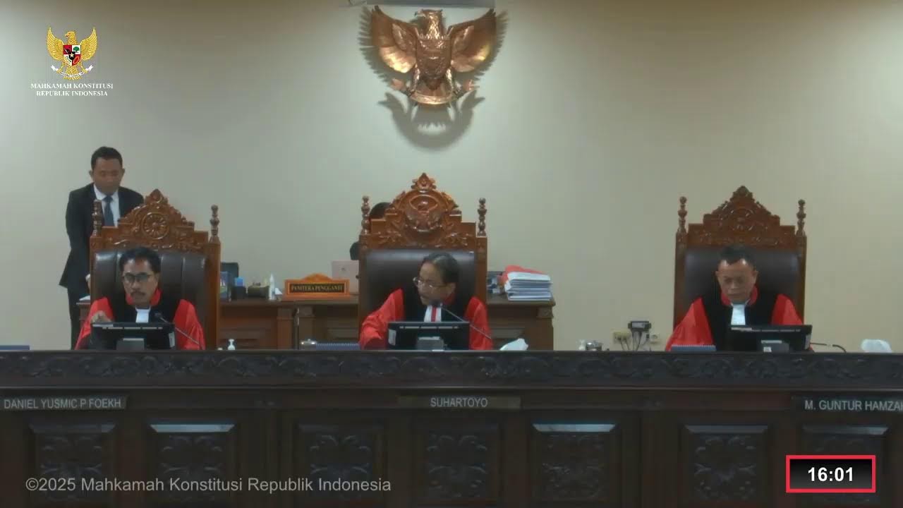 (Panel I) Sidang Perkara PHPU Gubernur, Bupati dan Walikota, Rabu, 22 Januari 2025.