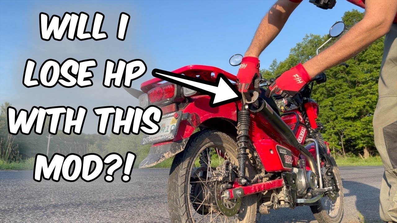 Will I lose HP from this mod? Yoshimura Honda Trail 125 Exhaust