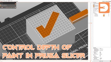 Schilderen op de opgegeven diepte in Prusa Slicer