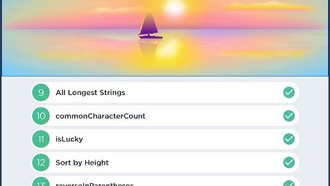 CodeSignal | Intro | Smooth Sailing | Java