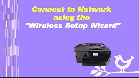 HP Officejet Pro 8720 | 8730 | 6960 | 6975 Printer : Connect to Network using Wireless Setup Wizard