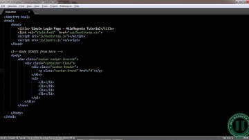 3  Creating the Navigation Menu Full membership website using Bootstrap & PHP Code