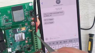 how to use sim7600 with kincony esp32 board for automation