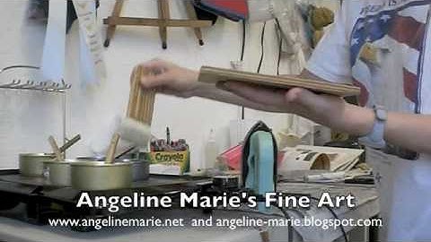 Angeline Marie using Encaustic Techniques