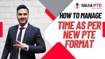 HOW TO MANAGE TIME AS PER NEW PTE FORMAT || PTE BY NIKHIL || #nikhilpte #shorts #timemanagement