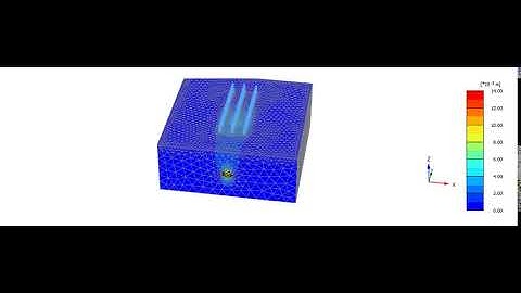 Modelling auger boring  underneath a highway road using Plaxis 3D