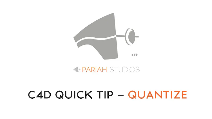 Cinema 4D Quick Tip: How to model smarter #1 Quantize