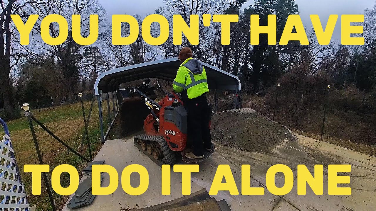Clean Job Sites Matter | Tight Carport Gravel Install (Part 1)