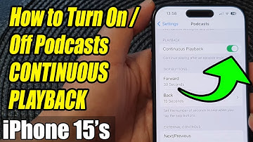 📱 iPhone 15/15 Pro Max: How to Turn On/Off Podcasts CONTINUOUS PLAYBACK 🚀