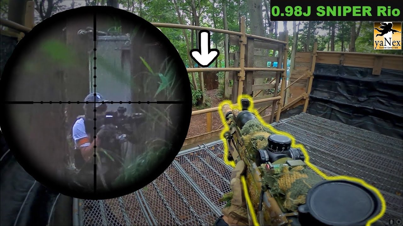 スナイパーが敵を一方的にタワーから狙撃する【サバゲー】