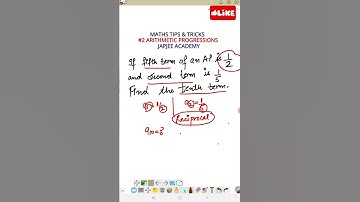 Short Tricks on Chapter 5 Arithmetic Progression | Class 10 | Class 10 Maths | Short Tricks #shorts