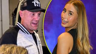AWKWARD! Tyson Fury BUMPS into Lily Phillips: 'FIGHT TOMMY FURY!!'
