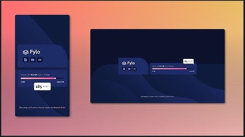 Frontend Mentor Challenge | Fylo data storage component | HTML-Tailwind-CSS