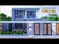 House Design | 7.5m x 9m with swimming pool | 4 Bedrooms