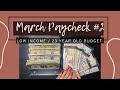 Cash Envelope Stuffing | March Paycheck #2 | 23-year-old budget!